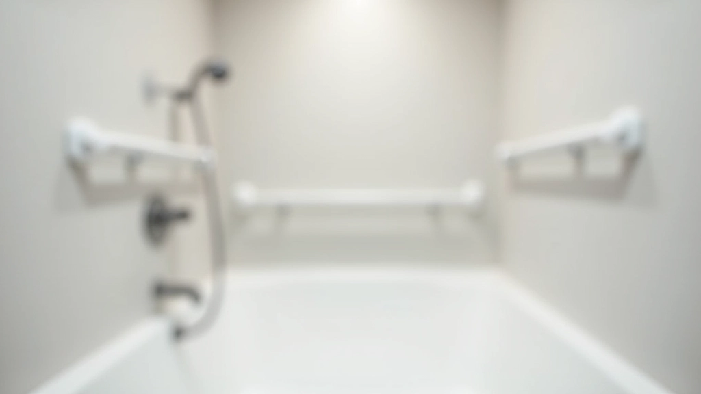Renter-friendly grab bar installation options showing suction cup bars and adhesive mounting on bathroom tile