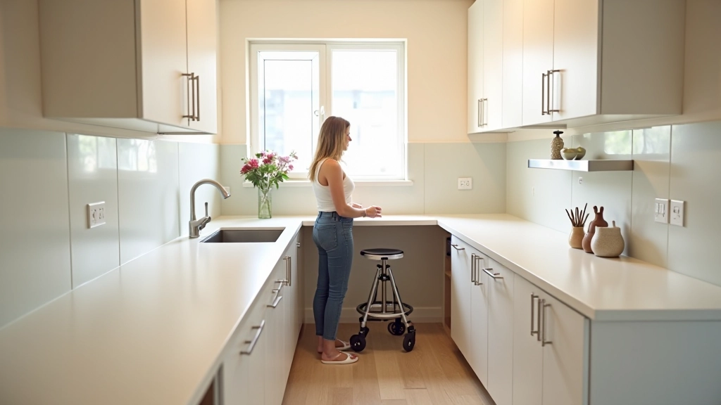 Kitchen with accessible design features
